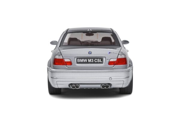 Solido 1806503 BMW E46 CSL Coupe Silver 2003 Diecast Model Car