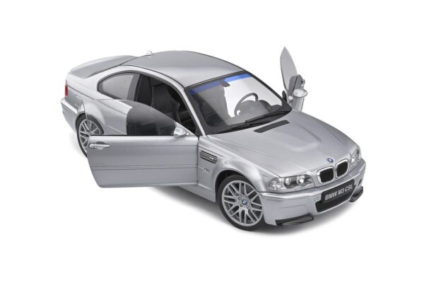 Solido 1806503 BMW E46 CSL Coupe Silver 2003 Diecast Model Car