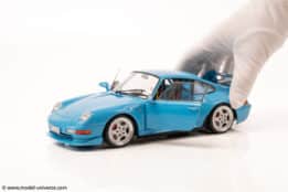 Solido - 1:18 Porsche 911 (993) Clubsport Riviera Blue 1997 - Diecast Model