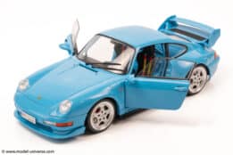 Solido - 1:18 Porsche 911 (993) Clubsport Riviera Blue 1997 - Diecast Model