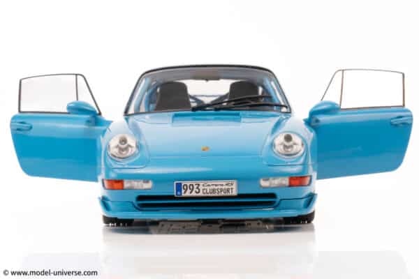 Solido - 1:18 Porsche 911 (993) Clubsport Riviera Blue 1997 - Diecast Model