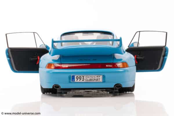 Solido - 1:18 Porsche 911 (993) Clubsport Riviera Blue 1997 - Diecast Model