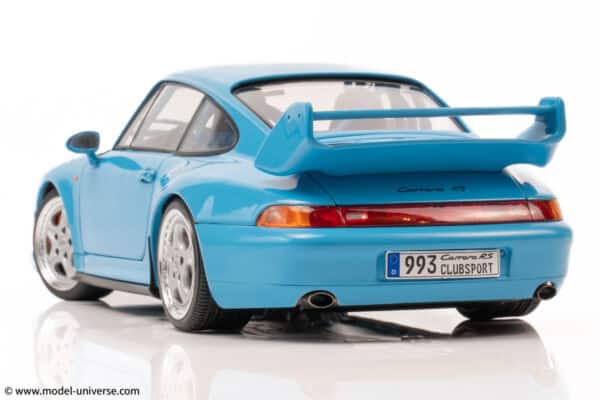 Solido - 1:18 Porsche 911 (993) Clubsport Riviera Blue 1997 - Diecast Model