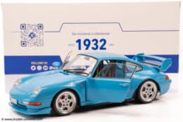 Solido - 1:18 Porsche 911 (993) Clubsport Riviera Blue 1997 - Diecast Model