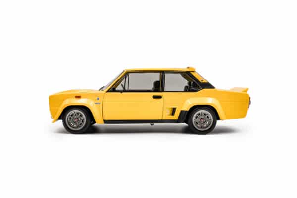 Diecast Model Shop - Model Universe 46 Alternative view of Solido 1:18 Fiat 131 Abarth Stradale Yellow (1980) (SOL 1806006) Diecast Model
