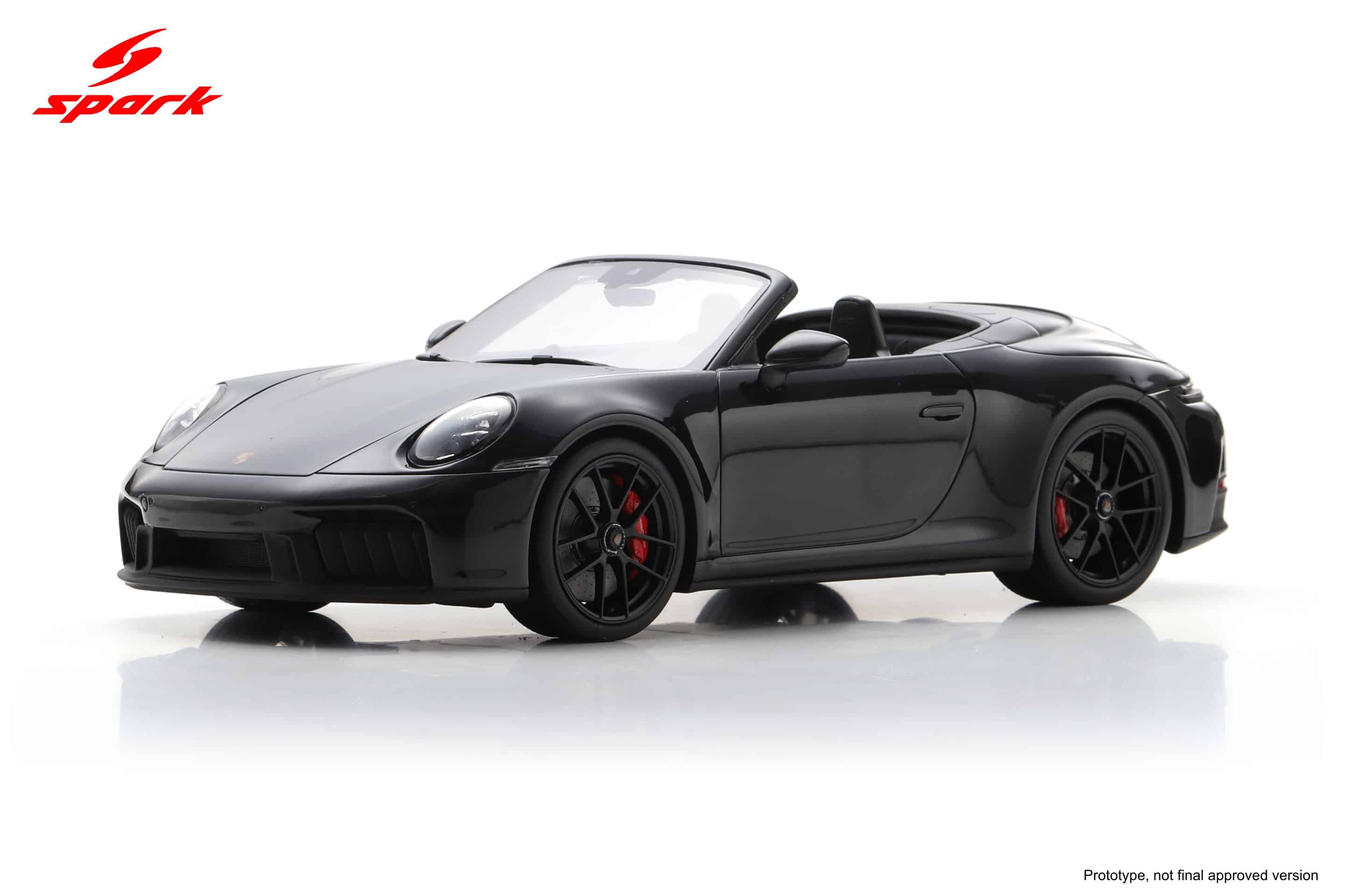 Spark 1:18 Porsche 911 Carrera 4 GTS Cabriolet (992.2) - Jet Black Metallic (18S1046) Resin Model 3 Spark 1:18 Porsche 911 Carrera 4 GTS Cabriolet (992.2) - Jet Black Metallic (18S1046) Resin Model - Image 3