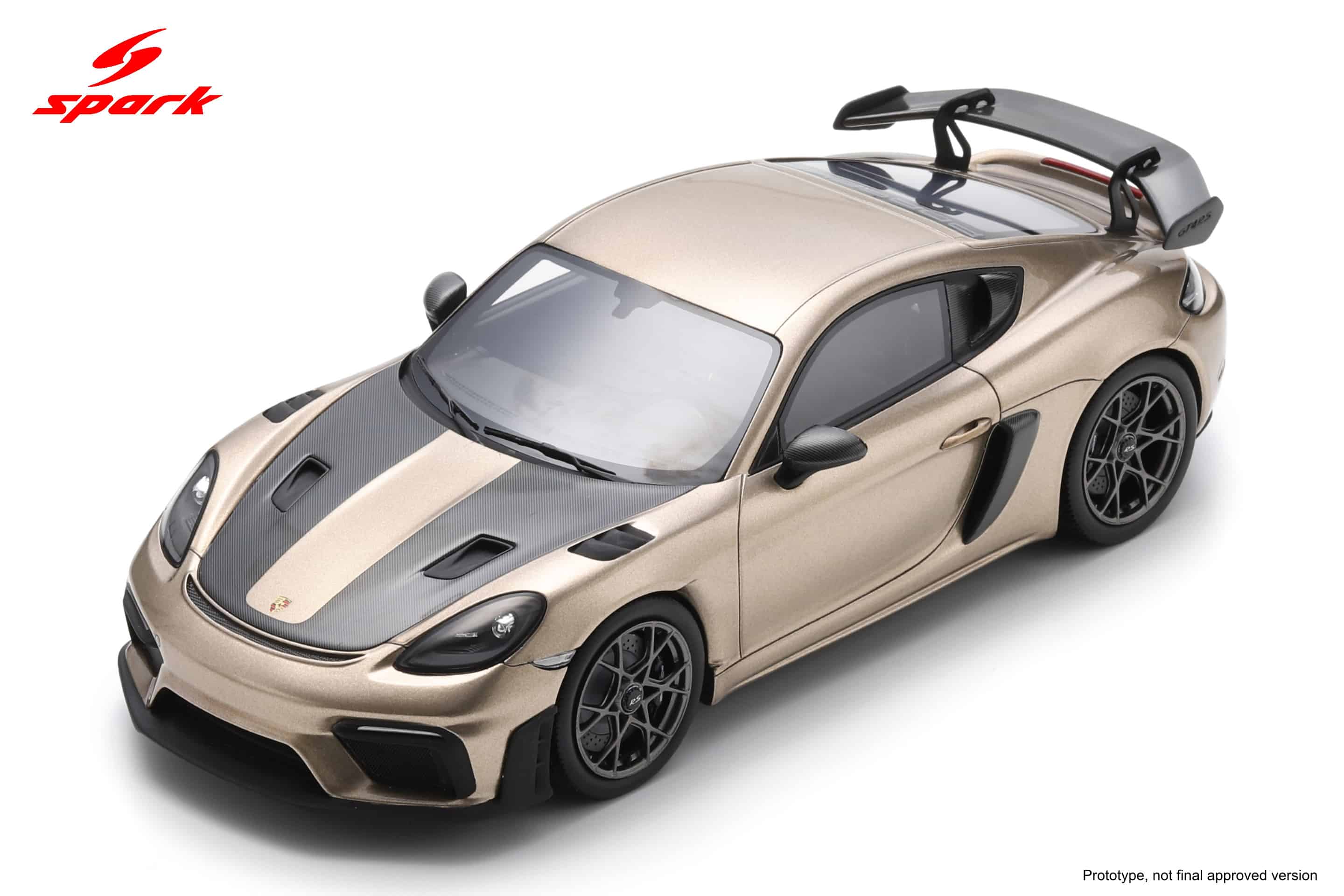 Spark 1:18 Porsche Cayman GT4 RS - Gold bronze metallic with Weissach package (18S1098) Resin Model 3 Spark 1:18 Porsche Cayman GT4 RS - Gold bronze metallic with Weissach package (18S1098) Resin Model - Image 3