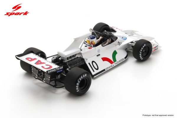 Spark 1:18 Brabham BT42 No.10 3rd French GP 1973 Carlos Reutemann (18S544) Diecast Model - Image 3