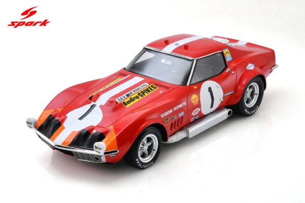 Spark 1:18 Corvette C3 No.1 Le Mans 1969 (18S853) Diecast Model - Image 1