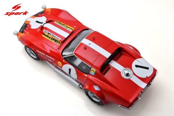 Spark 1:18 Chevrolet Corvette C3 No.1 24h Le Mans 1969 H.Greder, R.Wisell (18S853) - Resin Model 15 Spark 1:18 Corvette C3 No.1 Le Mans 1969 (18S853) Diecast Model - Image 5