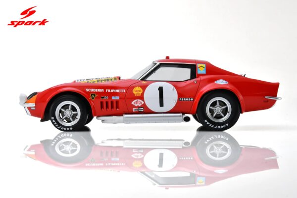 Spark 1:18 Chevrolet Corvette C3 No.1 24h Le Mans 1969 H.Greder, R.Wisell (18S853) - Resin Model 12 Spark 1:18 Corvette C3 No.1 Le Mans 1969 (18S853) Diecast Model - Image 8
