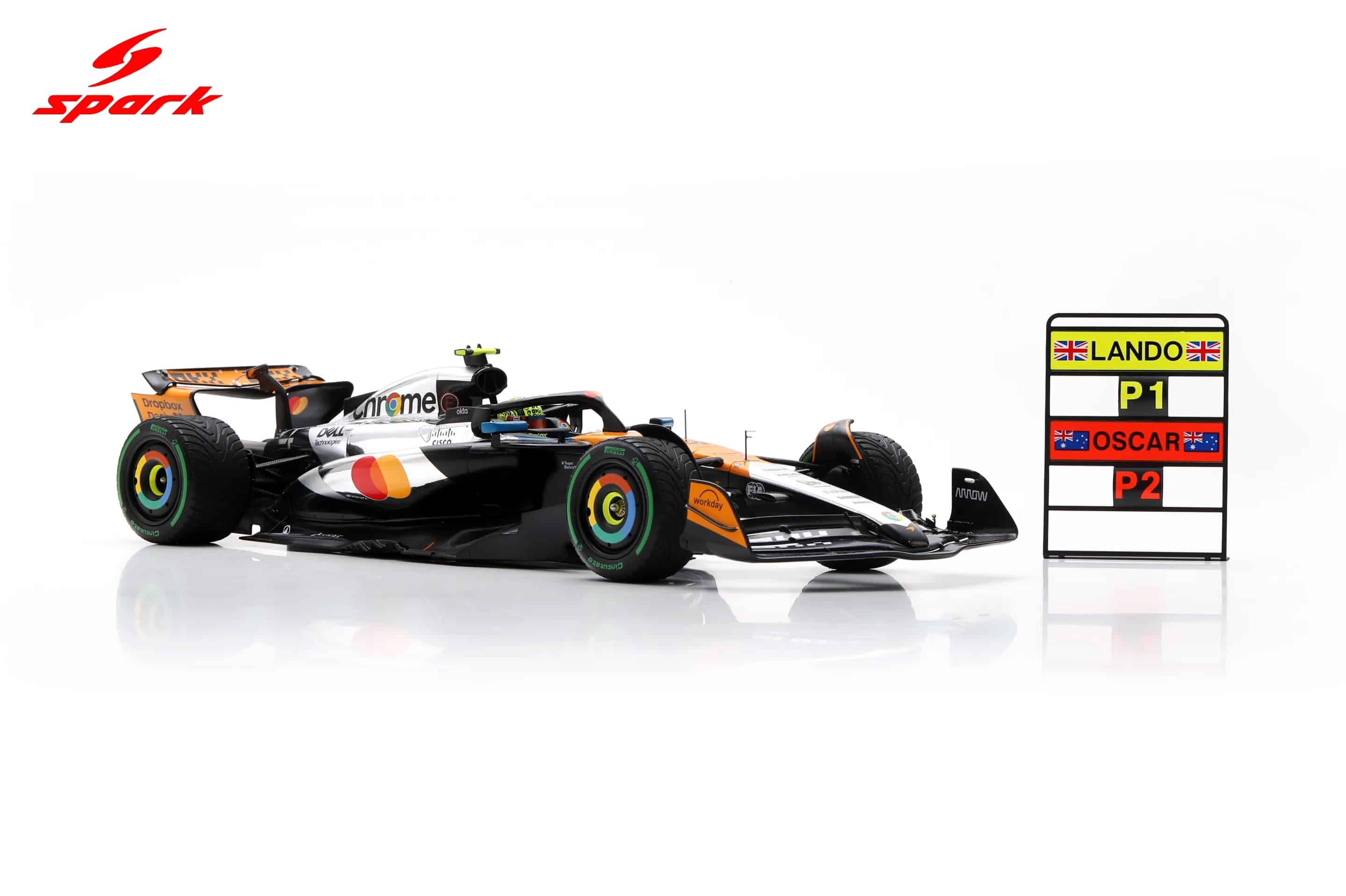 Spark 1:18 McLaren MCL39 No.4 Lando Norris Winner British GP 2025 with Pitboard (18S1010) Resin Model 5 Spark 1:18 McLaren MCL39 No.4 Lando Norris Winner British GP 2025 (18S1010) Resin Model - Image 5