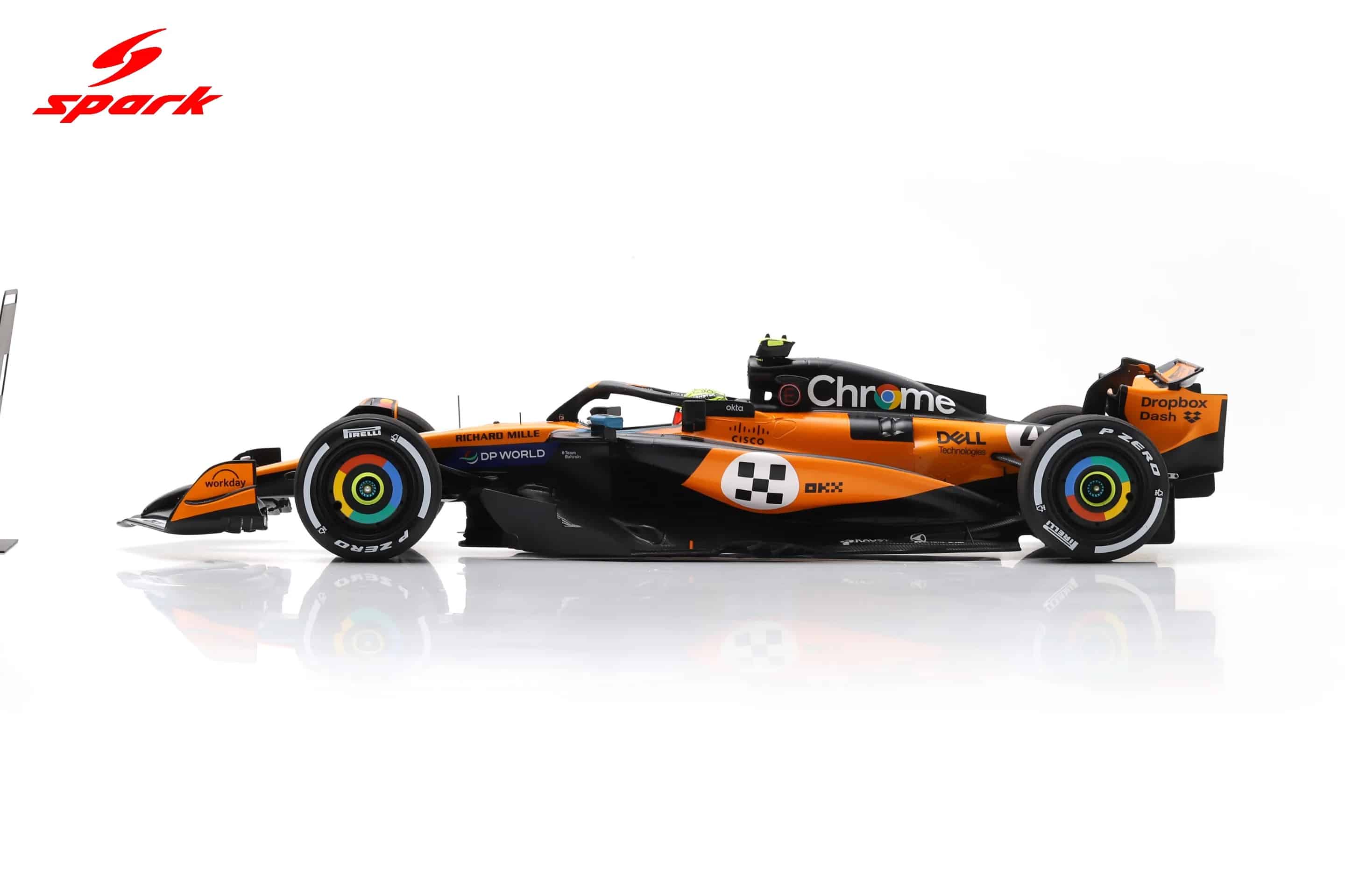 Spark 1:18 McLaren MCL39 No.4 Lando Norris Winner Monaco GP 2025 with Pitboard (18S1011) Resin Model 2 Spark 1:18 McLaren MCL39 No.4 Lando Norris Winner Monaco GP 2025 (18S1011) Resin Model - Image 2