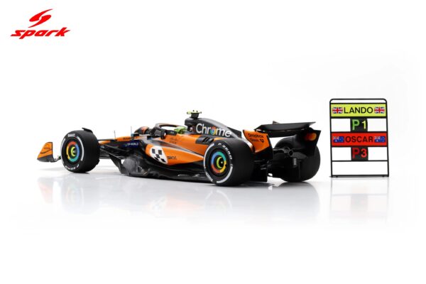 Spark 1:18 McLaren MCL39 No.4 Lando Norris Winner Monaco GP 2025 with Pitboard (18S1011) Resin Model 15 Spark 1:18 McLaren MCL39 No.4 Lando Norris Winner Monaco GP 2025 (18S1011) Resin Model - Image 4