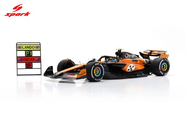 Spark 1:18 McLaren MCL39 No.4 Lando Norris Winner Monaco GP 2025 with Pitboard (18S1011) Resin Model 16 Spark 1:18 McLaren MCL39 No.4 Lando Norris Winner Monaco GP 2025 (18S1011) Resin Model - Image 5