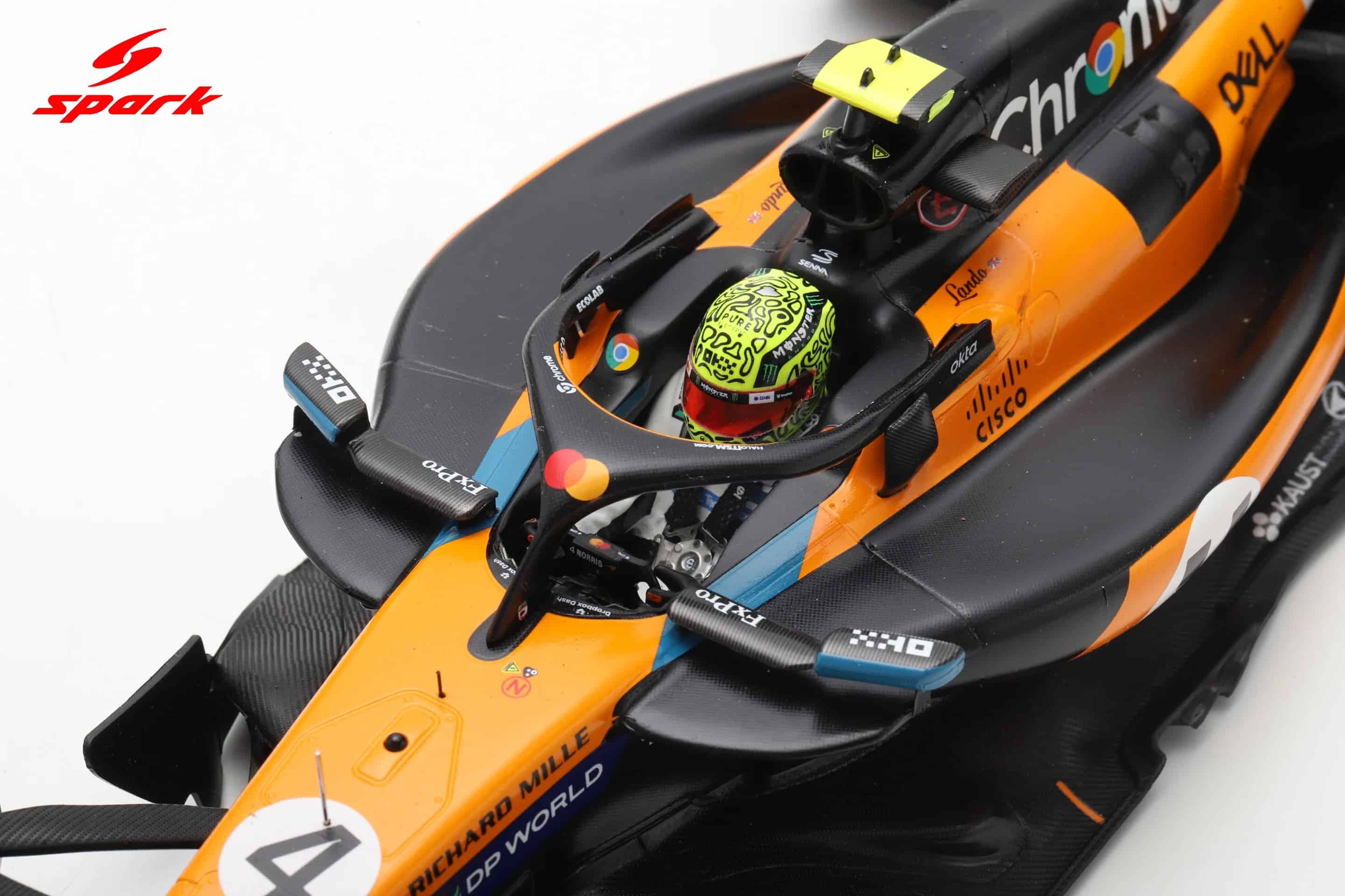 Spark 1:18 McLaren MCL39 No.4 Lando Norris Winner Monaco GP 2025 with Pitboard (18S1011) Resin Model 9 Spark 1:18 McLaren MCL39 No.4 Lando Norris Winner Monaco GP 2025 (18S1011) Resin Model - Image 9