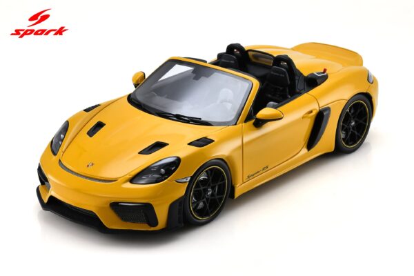 Spark 1:18 Porsche 718 Spyder RS Speed Yellow 2023 (18S1091) Diecast Model - Image 1