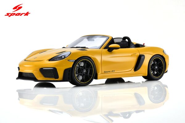 Spark 1:18 Porsche 718 Spyder RS - Speed Yellow - 2023 (18S1091) - Resin Model 10 Spark 1:18 Porsche 718 Spyder RS Speed Yellow 2023 (18S1091) Diecast Model - Image 11