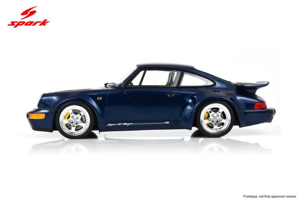 Spark 1:18 Porsche 964 Turbo S Leichtbau 1992 (18S1085) - Limited Edition Resin Model 5 Spark 1:18 Porsche 965 Leichtbau Blue (18S1085) Diecast Model - Image 2