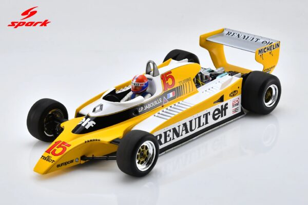 Spark 1:18 Renault RE20 No.15 Winner Austrian GP 1980 Jean-Pierre Jabouille (18S447) Diecast Model - Image 1