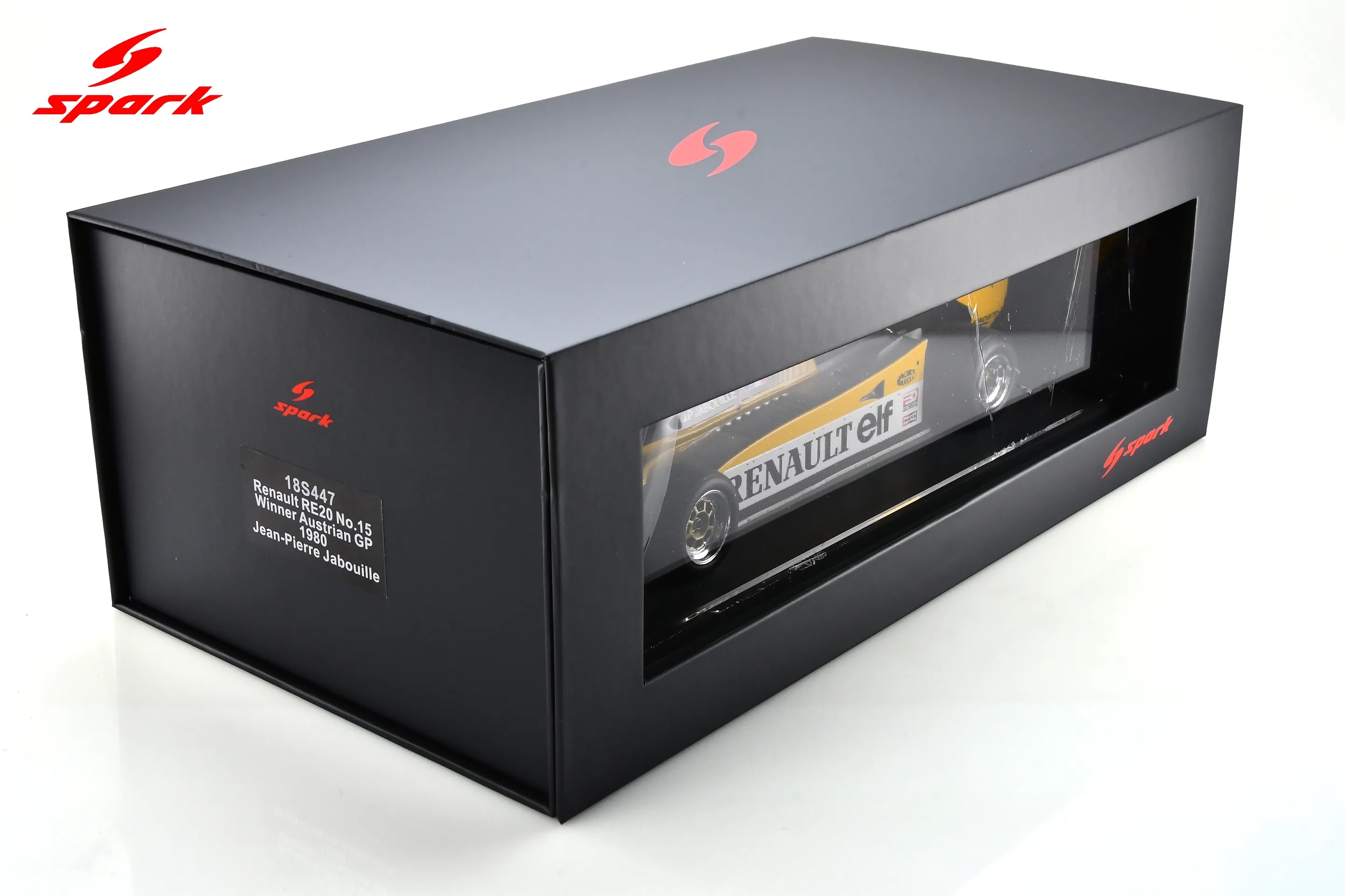 Spark 1:18 Renault RE20 No.15 Jean-Pierre Jabouille Winner Austrian GP 1980 (18S447) - Resin Model 8 Spark 1:18 Renault RE20 No.15 Winner Austrian GP 1980 Jean-Pierre Jabouille (18S447) Diecast Model - Image 10