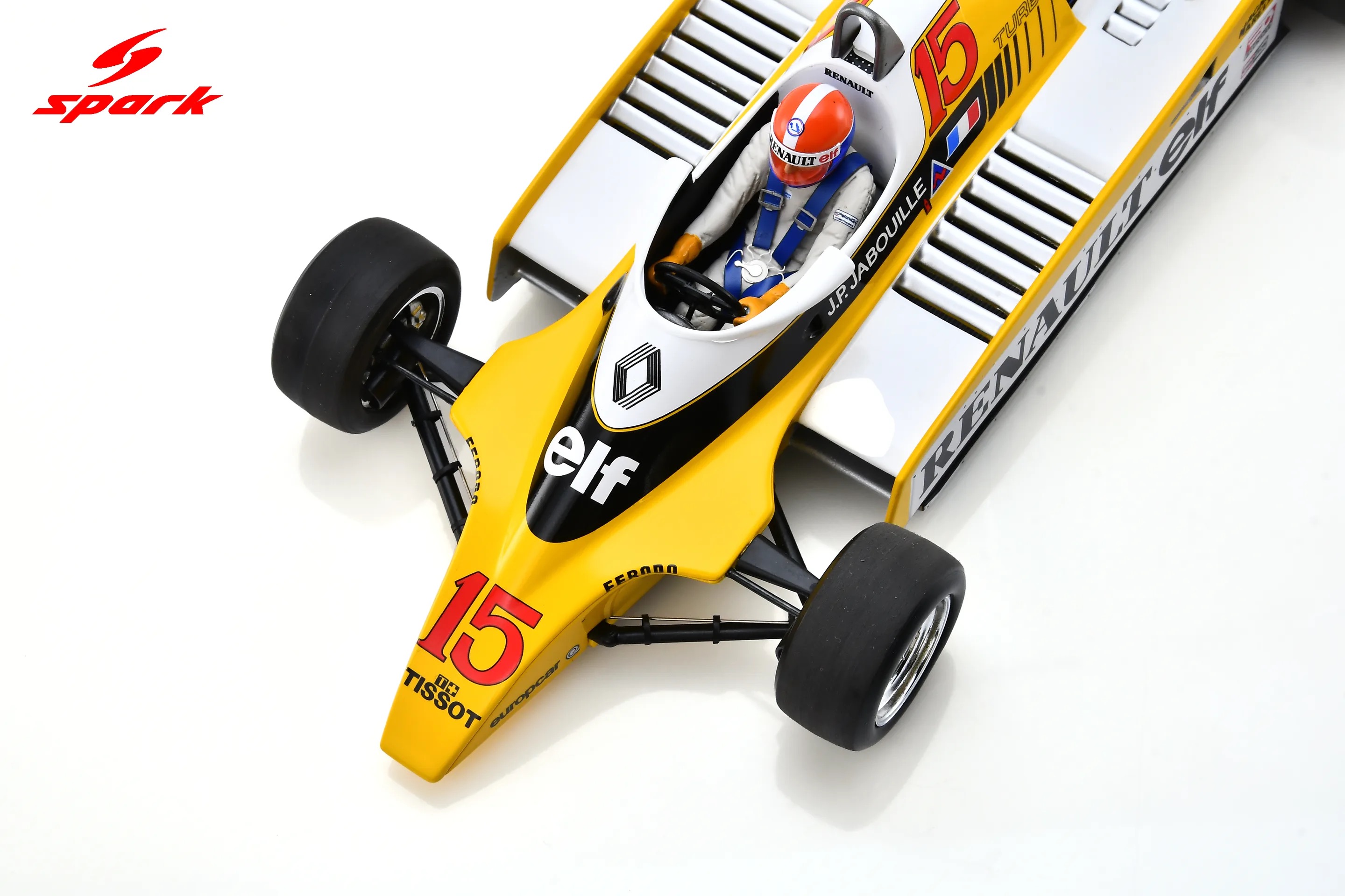 Spark 1:18 Renault RE20 No.15 Jean-Pierre Jabouille Winner Austrian GP 1980 (18S447) - Resin Model 5 Spark 1:18 Renault RE20 No.15 Winner Austrian GP 1980 Jean-Pierre Jabouille (18S447) Diecast Model - Image 9