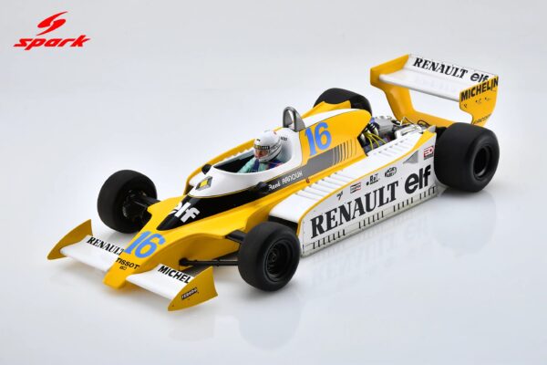 Spark 1:18 Renault RS12 No.16 3rd French GP 1979 Rene Arnoux (18S445) Diecast Model - Image 1