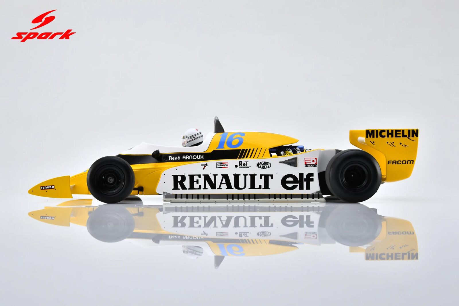 Spark 1:18 Renault RS12 No.16 René Arnoux 3rd French GP 1979