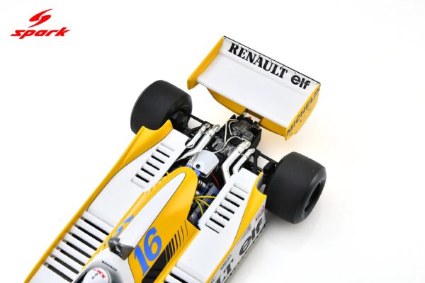 Spark 1:18 Renault RS12 No.16 René Arnoux 3rd French GP 1979 (18S445) Resin Model 15 Spark 1:18 Renault RS12 No.16 3rd French GP 1979 Rene Arnoux (18S445) Diecast Model - Image 6