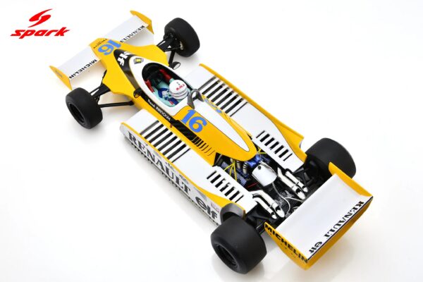 Spark 1:18 Renault RS12 No.16 René Arnoux 3rd French GP 1979 (18S445) Resin Model 14 Spark 1:18 Renault RS12 No.16 3rd French GP 1979 Rene Arnoux (18S445) Diecast Model - Image 7