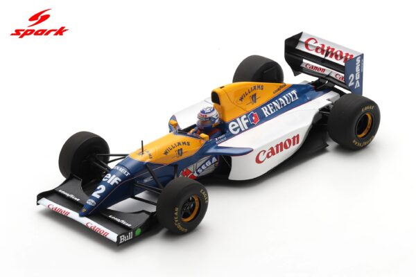 Spark 1:18 Williams FW15C Alain Prost Winner French GP 1993 (18S732) Diecast Model - Image 1