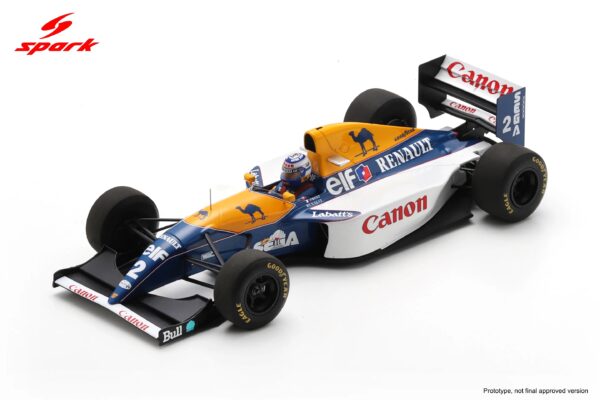 Spark 1:18 Williams FW15C No.2 Alain Prost Winner British GP 1993 (18S733) Diecast Model - Image 1