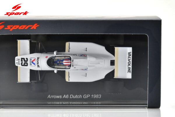 Spark 1:43 Arrows A6 No.29 10th German GP 1983 Marc Surer (S5796) - Resin Model 15 Spark 1:43 Arrows A6 No.29 Dutch GP 1983 Marc Surer (S5796) Diecast Model - Image 7