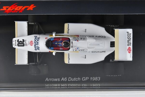 Spark 1:43 Arrows A6 No.30 Belgian GP 1983 Thierry Boutsen (S5795) - Resin Model 16 Spark 1:43 Arrows A6 No.30 Dutch GP 1983 Thierry Boutsen (S5795) Diecast Model - Image 10