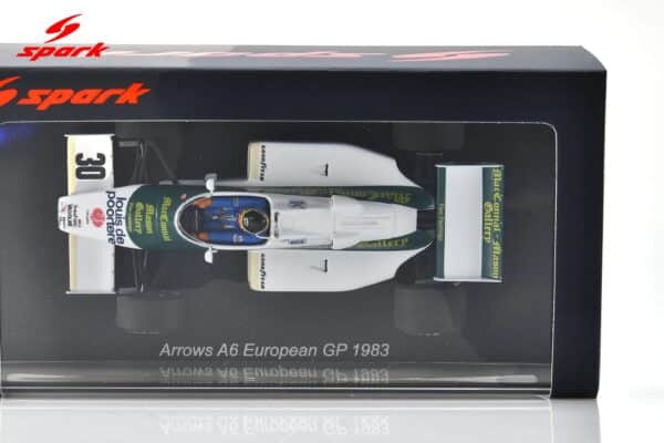 Spark 1:43 Arrows A6 No.29 Canadian GP 1983 Marc Surer (S5798) - Resin Model 15 Spark 1:43 Arrows A6 No.30 European GP 1983 Thierry Boutsen (S5798) Diecast Model - Image 5