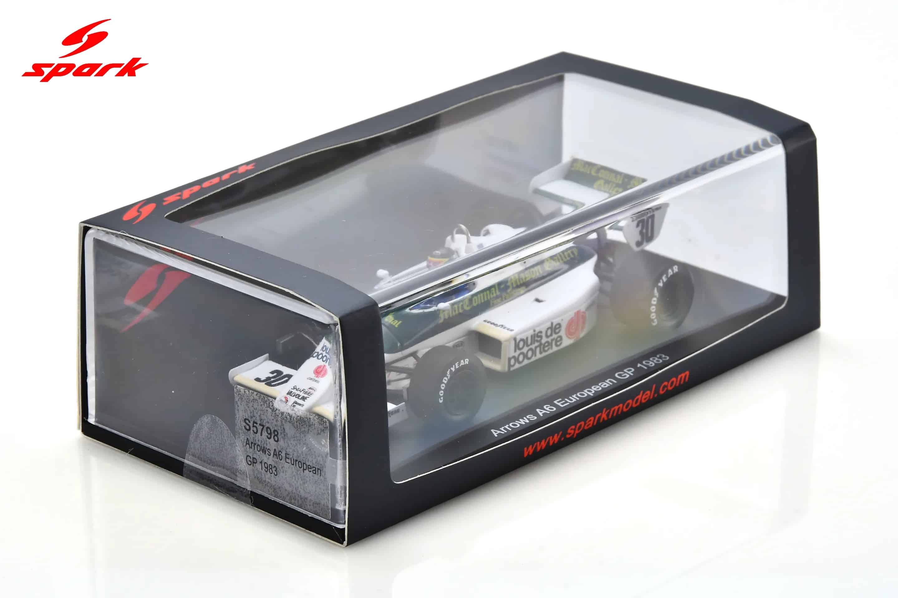 Spark 1:43 Arrows A6 No.29 Canadian GP 1983 Marc Surer (S5798) - Resin Model 4 Spark 1:43 Arrows A6 No.30 European GP 1983 Thierry Boutsen (S5798) Diecast Model - Image 8