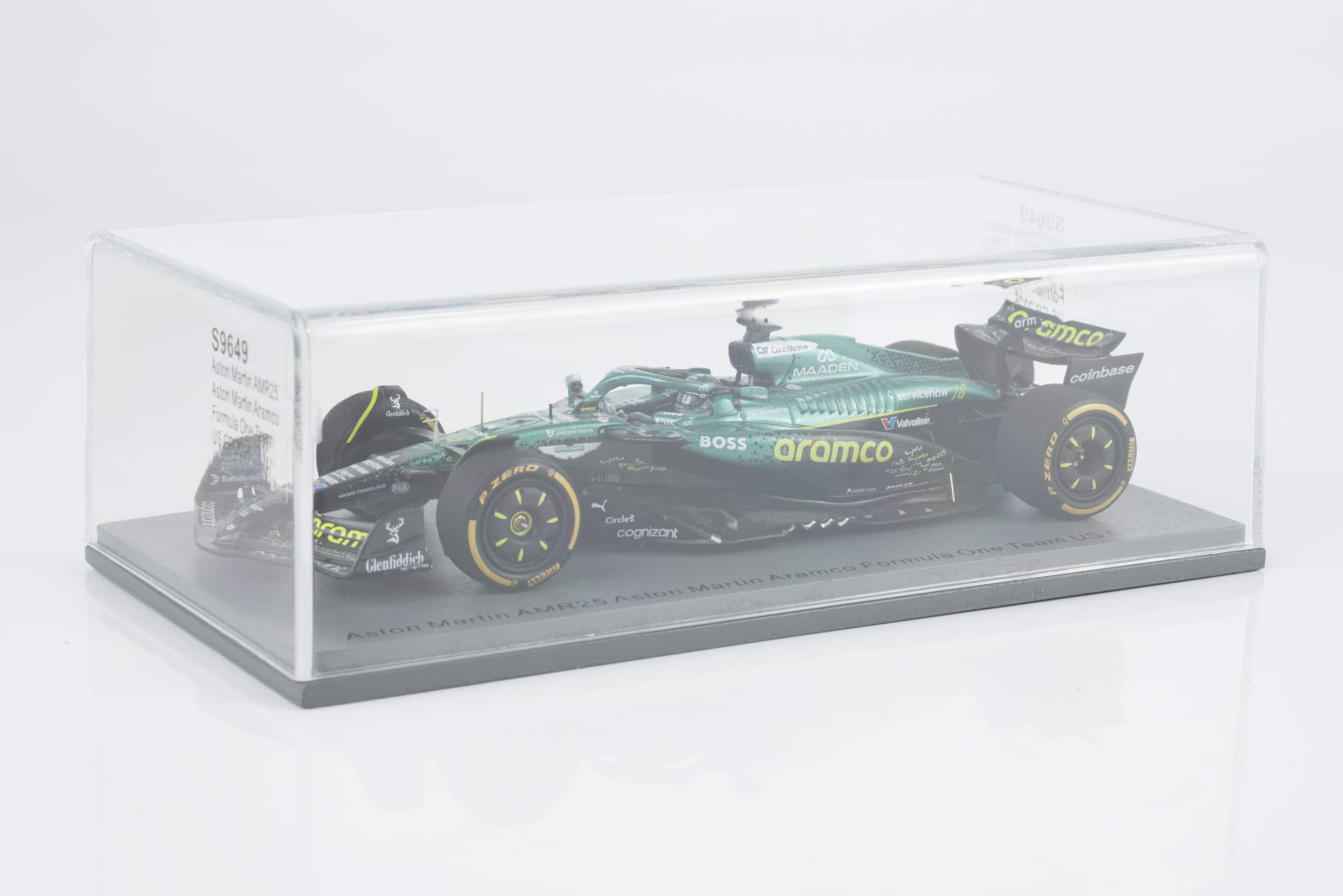 Spark 1:43 Aston Martin AMR25 No.18 US GP 2025 Aston Martin Aramco Formula One Team Lance Stroll (S9649) Resin Model 4 Spark 1:43 Aston Martin AMR25 No.18 US GP 2025 Aston Martin Aramco Formula One Team Lance Stroll (S9649) Resin Model