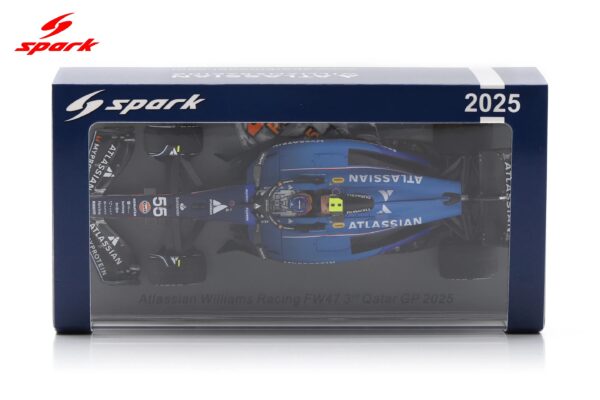 Spark 1:43 Atlassian Williams FW47 No.55 Carlos Sainz 3rd Qatar GP 2025 (S9683) Resin Model 15 Spark 1:43 Atlassian Williams FW47 No.55 Carlos Sainz 3rd Qatar GP 2025 (S9683) Resin Model