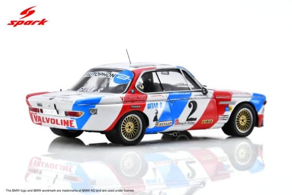 Spark 1:43 BMW 3.0CSi No.2 Jean Xhenceval, Hugues de Fierlant Winner Spa 24H 1975 (43SPA1975) - Resin Model 14 Spark 1:43 BMW 3.0 CSi No.2 Winner 24H Spa 1975 (43SPA1975) Diecast Model - Image 2