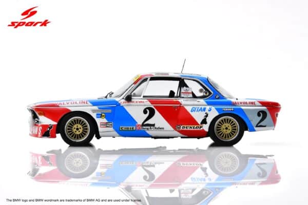 Spark 1:43 BMW 3.0CSi No.2 Jean Xhenceval, Hugues de Fierlant Winner Spa 24H 1975 (43SPA1975) - Resin Model 19 Spark 1:43 BMW 3.0 CSi No.2 Winner 24H Spa 1975 (43SPA1975) Diecast Model - Image 6