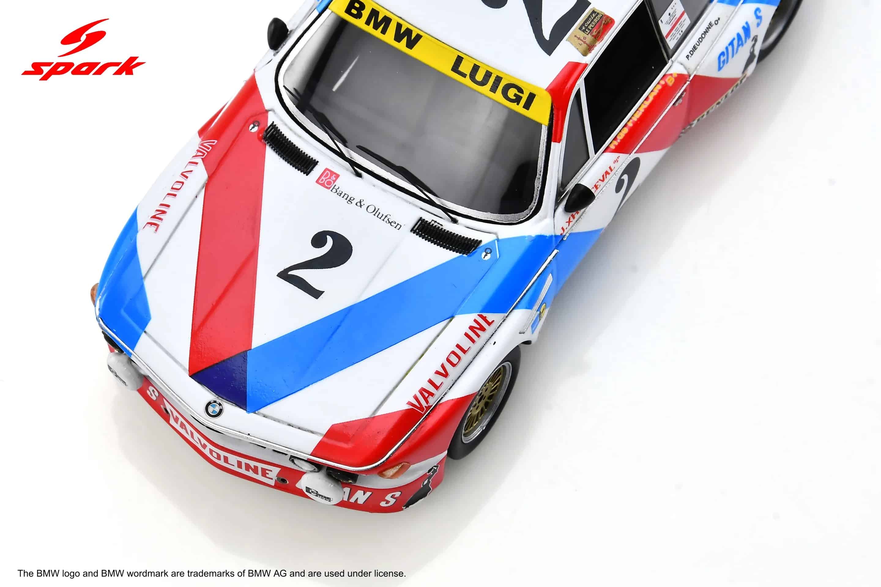 Spark 1:43 BMW 3.0CSi No.2 Jean Xhenceval, Hugues de Fierlant Winner Spa 24H 1975 (43SPA1975) - Resin Model 7 Spark 1:43 BMW 3.0 CSi No.2 Winner 24H Spa 1975 (43SPA1975) Diecast Model - Image 9