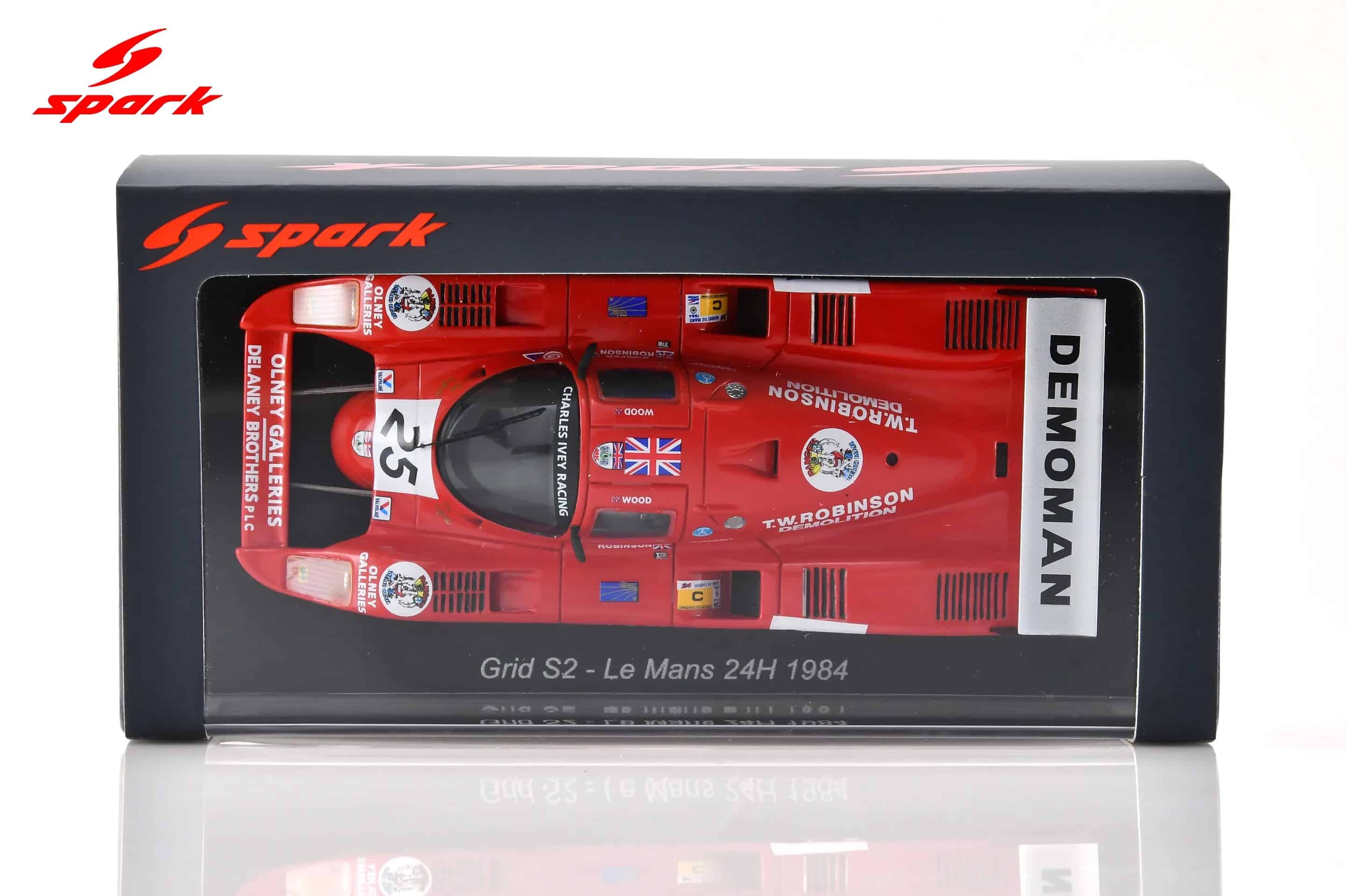 Spark 1:43 Grid S2 No.25 Le Mans 24H 1984 Jonathan Courage, Alain de Cadenet, Max Faure (S9425) - Resin Model 7 Spark 1:43 Grid S2 No.25 Le Mans 24H 1984 (S9425) Diecast Model - Image 11
