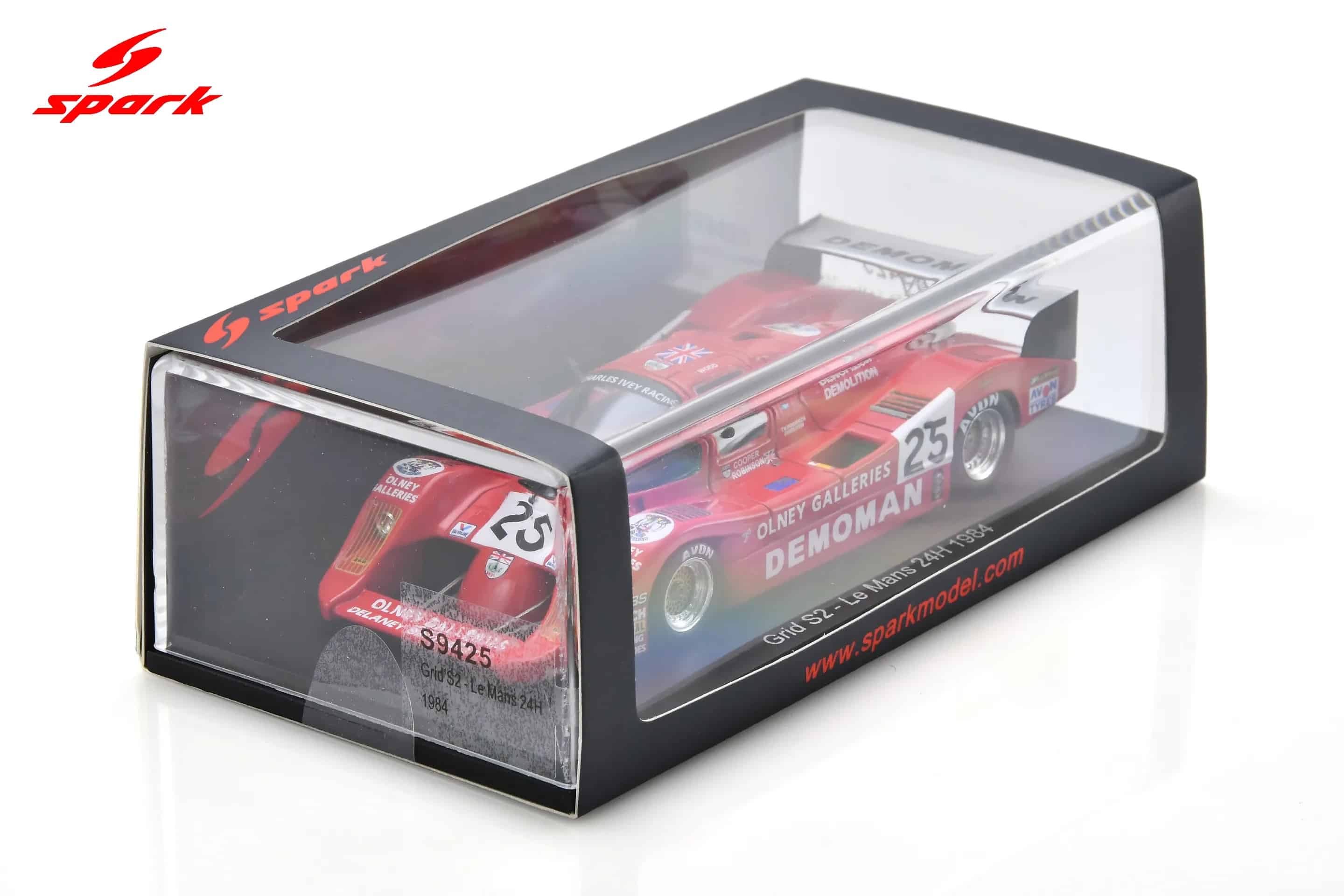 Spark 1:43 Grid S2 No.25 Le Mans 24H 1984 Jonathan Courage, Alain de Cadenet, Max Faure (S9425) - Resin Model 5 Spark 1:43 Grid S2 No.25 Le Mans 24H 1984 (S9425) Diecast Model - Image 12