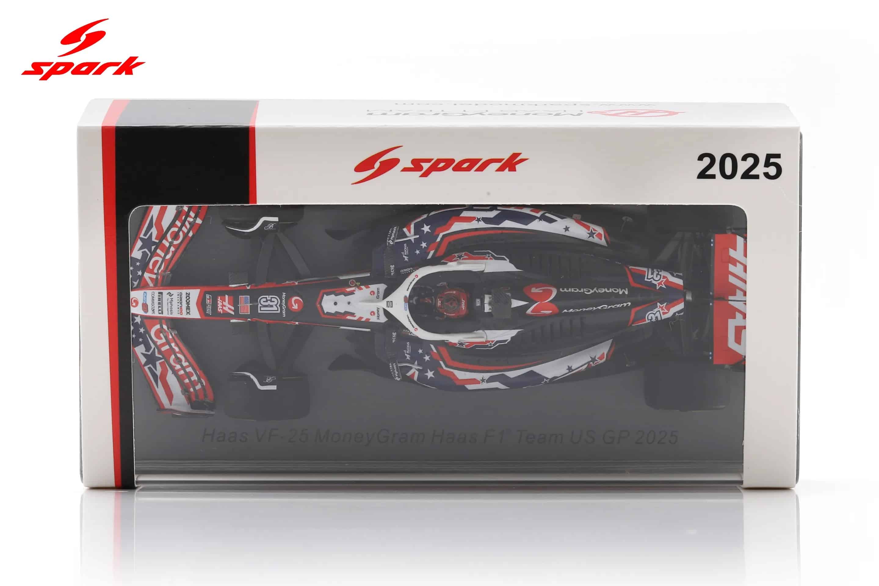 Spark 1:43 Haas VF-25 No.31 US GP 2025 MoneyGram Haas F1 Team Esteban Ocon (S9646) Resin Model 3 Spark 1:43 Haas VF-25 No.31 US GP 2025 MoneyGram Haas F1 Team Esteban Ocon (S9646) Resin Model