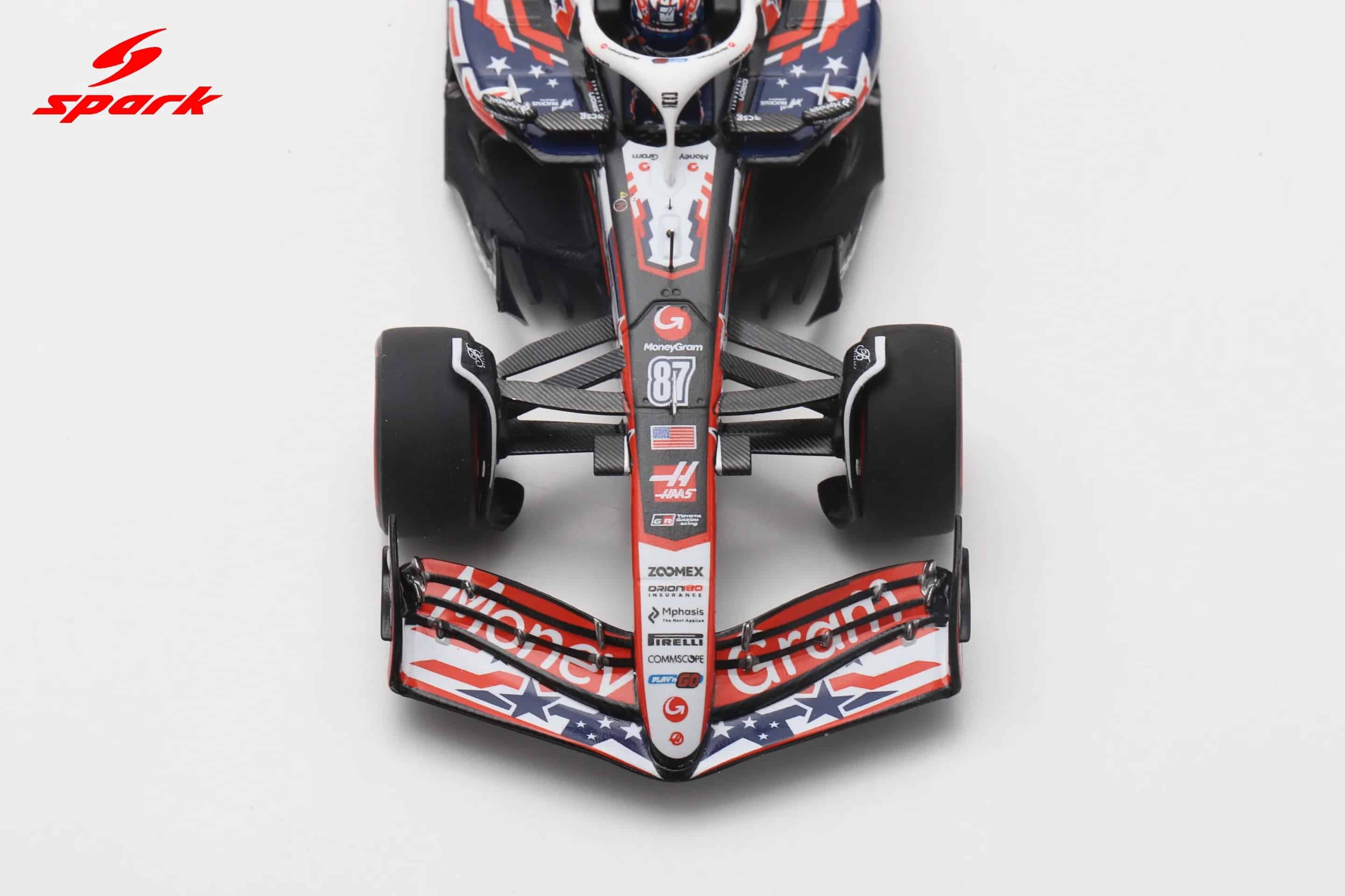 Spark 1:43 Haas VF-25 No.87 US GP 2025 MoneyGram Haas F1 Team Oliver Bearman (S9647) Resin Model 10 Spark 1:43 Haas VF-25 No.87 US GP 2025 MoneyGram Haas F1 Team Oliver Bearman (S9647) Resin Model