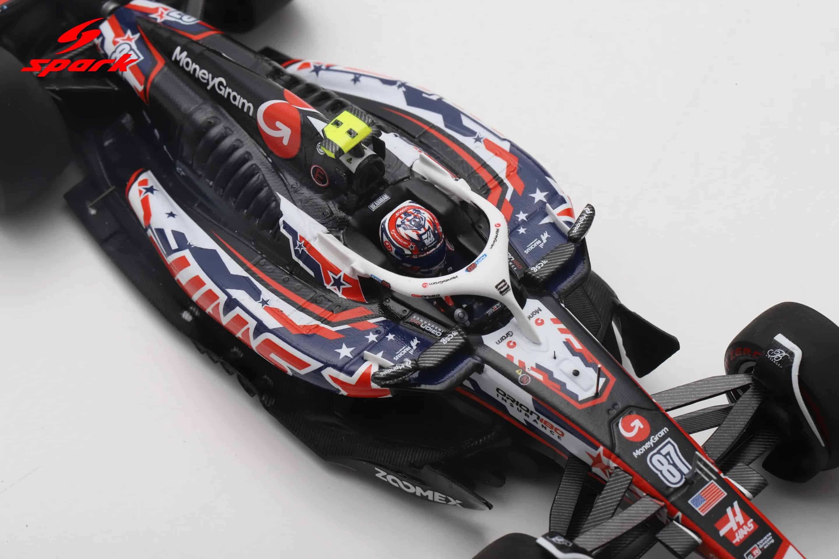 Spark 1:43 Haas VF-25 No.87 US GP 2025 MoneyGram Haas F1 Team Oliver Bearman (S9647) Resin Model 12 Spark 1:43 Haas VF-25 No.87 US GP 2025 MoneyGram Haas F1 Team Oliver Bearman (S9647) Resin Model