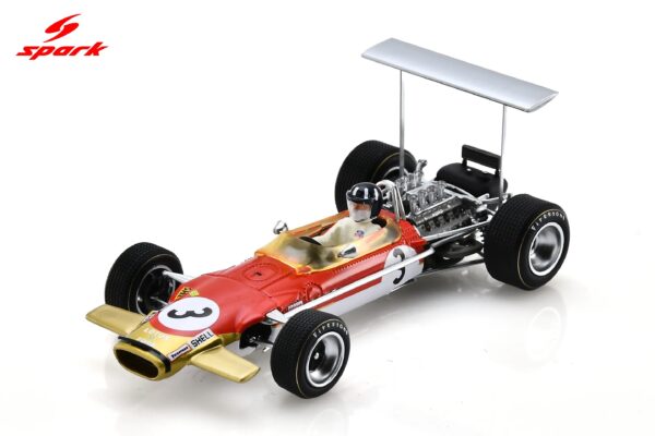 Spark 1:43 Lotus 49B No.3 2nd German GP 1968 Graham Hill (S6369) Diecast Model - Image 1