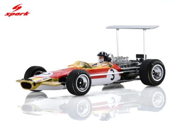 Spark 1:43 Lotus 49B No.3 Dutch GP 1968 Mario Andretti (S6369) - Resin Model 17 Spark 1:43 Lotus 49B No.3 2nd German GP 1968 Graham Hill (S6369) Diecast Model - Image 11