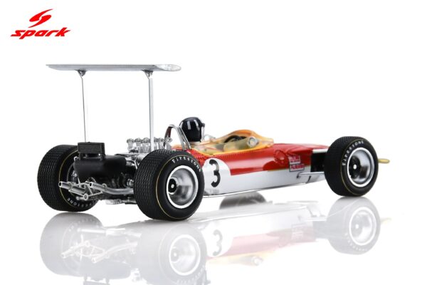 Spark 1:43 Lotus 49B No.3 2nd German GP 1968 Graham Hill (S6369) Diecast Model - Image 4