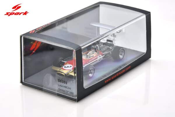 Spark 1:43 Lotus 49B No.3 Dutch GP 1968 Mario Andretti (S6369) - Resin Model 14 Spark 1:43 Lotus 49B No.3 2nd German GP 1968 Graham Hill (S6369) Diecast Model - Image 6